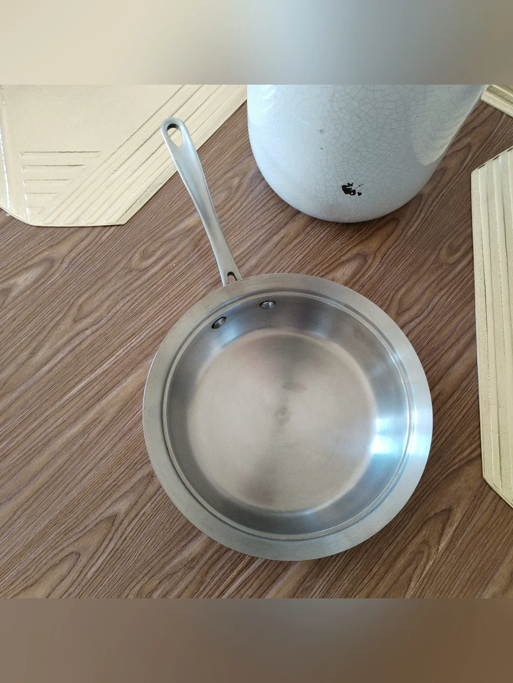 Stainless Steel Frying Pan - copper bottom saute pan ,